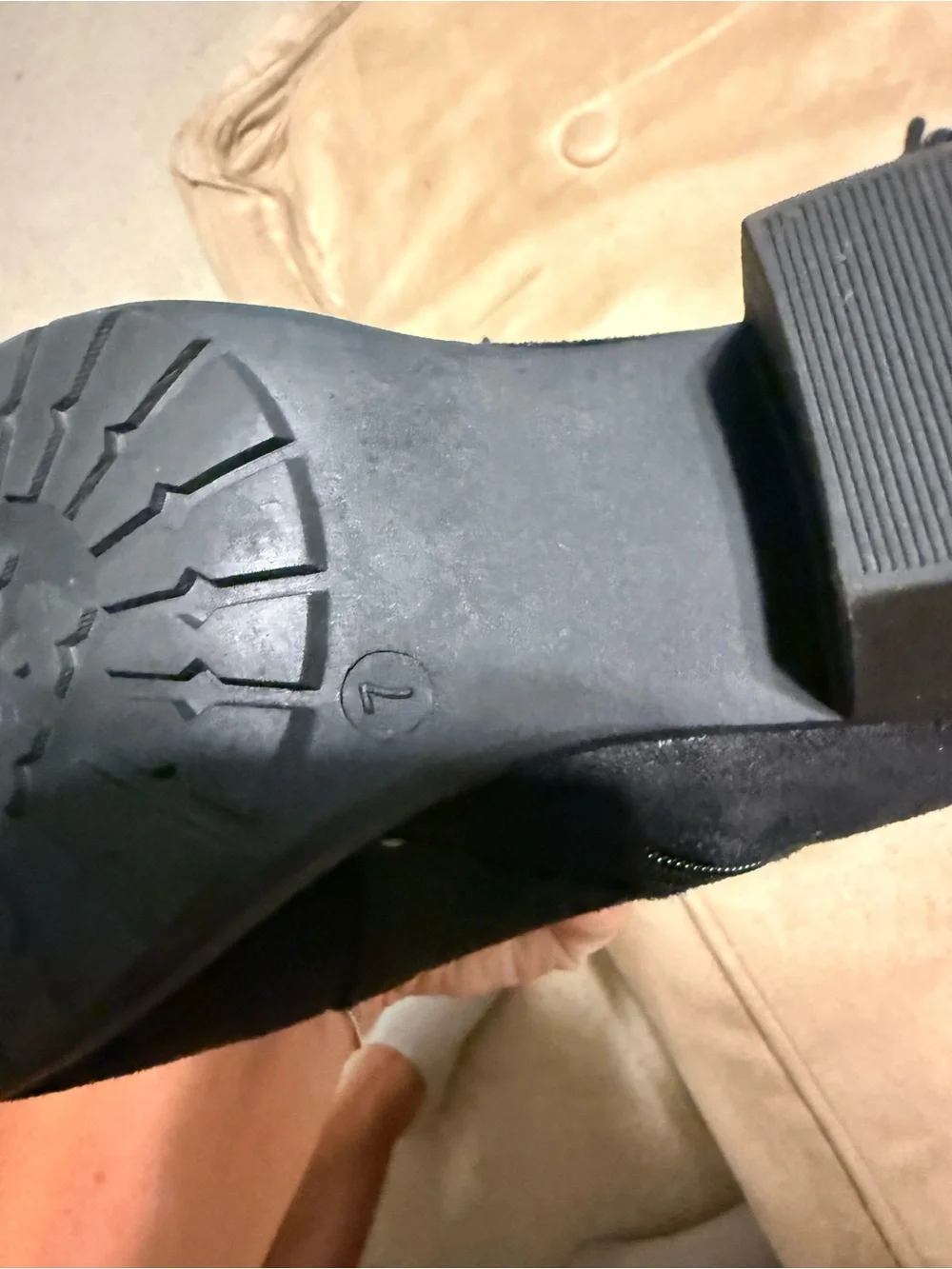 VJH Confort Black Wedge Ankle Boots